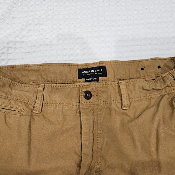 American Eagle Made To Last Relaxed Straight Cargo Pants Size 36x30 – Khaki Tan - Picture 1 of 9